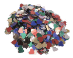 Nail-Art konfety srdíčka pestré