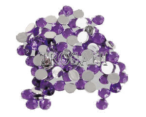 Štrasové kamínky lila (100 ks) - Kliknutím na obrázek zavřete