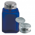 Dávkovací láhev na kapaliny - skleněná modrá